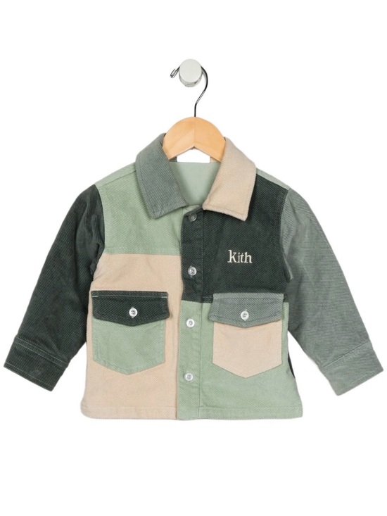 Kith Other - Kith Colorblock Corduroy Jacket in Sage, Olive & Beige